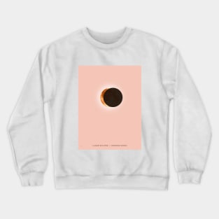 Lunar Eclipse - Orange Moon Crewneck Sweatshirt